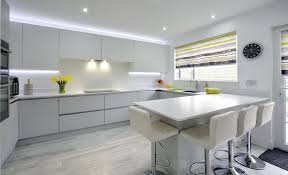 Who would think that black cabinets can actually look great in a home? Modern Minimalist Adornas Kitchens Interiors Bangor