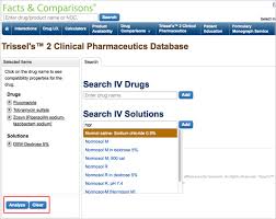 i v compatibility clinical drug information