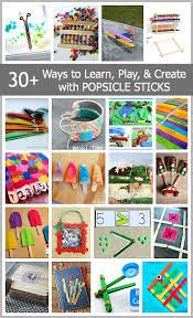 learning playing crafts for kids using popsicle sticks