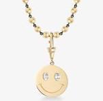 Happy Face Yellow Gold Pendant