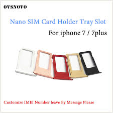 At&t byod is a program that lets you bring your own compatible, unlocked phone to the at&t network, including iphones. Nano Sim Card Tray Holder For Apple Iphone 7 7 Plus Black Silver Red Rose Gold Sim Tray Holder Repaircan Customize Imei Number Buy At The Price Of 1 99 In Aliexpress Com Imall Com