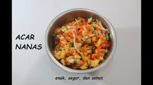 Siung bawang putih 2 sdt garam 4 cm jahe pelengkap: Acar Nanas Pendamping Nasi Kebuli Youtube
