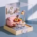 Kawaii DIY Miniature Furniture Dollhouse