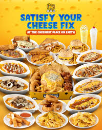 From our Cheesy Burger and sandwich, to our cheesy baked rice meals, to our  famous cheese fondues, there's no doubt we're really  #TheCheesiestPlaceOnEarth ! 🧀 So visit us at the nearest EBC