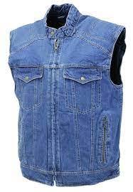 Quilt Lined Blue Denim Club Vest Vmc143u In 2021 Blue Denim Vest Denim