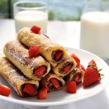 Strawberry Nutella French Toast Roll Ups Strawberry Nutella French Toast Nutella French Toast Nutella Recipes