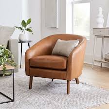 Jonah Leather Chair In 2020 Brown Leather Chairs Leather Chair Leather Accent Chair