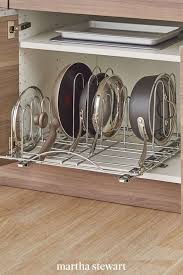 How To Organize Pot Lids Pot Organization Kitchen Hacks Organization Kitchen Organization