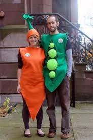 Handmade Peas And Carrots Costume And They Re Even Organic Peas And Carrots Vegetable Costumes Halloween Costumes Cool Costumes