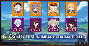 Check out this characters tier list & best character ranking december 2020 for genshin impact. Genshin Impact Characters List All Available Character Zilliongamer
