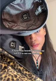 the animal print one makes me feel like a popstar 🎤✨ 🐆 #fyp #brixton  #fiddlercap #newsboycap #fishermancap