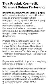 #tatiskincare terbukti berkesan u olls. Pencemaran Produk Kosmetik Dengan Racun Berjadual Blog Mamy Syu