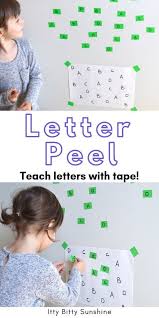 Letter Peel And Match Itty Bitty Sunshine Toddler Learning Activities Preschool Learning Preschool Learning Activities
