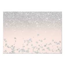 Black And Silver Ombre Background Silver Glitter Ombre Photo Blush Sweet 16 Invitation Zazzle Com Glitter Ombre Glitter Confetti Flower Background Wallpaper