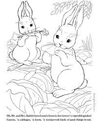 Rabbits are small mammals in the family leporidae of the order lagomorpha. Rabbit Pictures To Color Coloring Home
