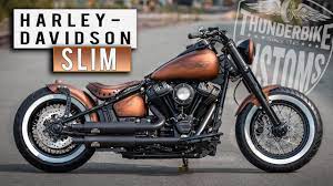 Thunderbike Copper Fury Customized Harley Davidson Softail Slim Youtube