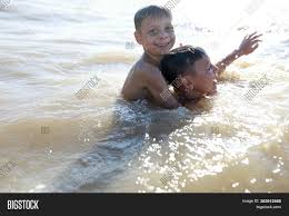 Explore vladik shibanov's 185 photos on flickr! Kids Swimming Sea Azov Image Photo Free Trial Bigstock