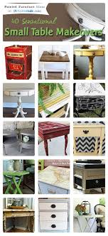 Sensational Small Table Makeovers Painted Furniture Ideas Furniture Makeover Furniture Projects Furniture Diy