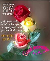 Good morning hindi quotes images. Good Morning Flowers Quotes In Hindi Hutomo