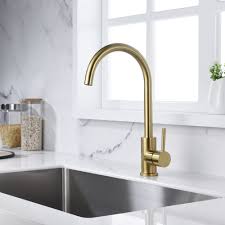 Shop the premium range online. Classic Brass Kitchen Sink Faucet Brushed Gold Color Brass Kitchen Sink Gold Kitchen Faucet Sink Faucets