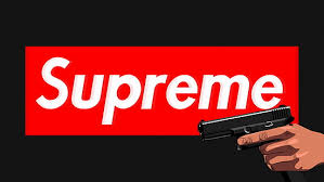 567 supreme background stock video clips in 4k and hd for creative projects. Hd Wallpaper Supreme Logo Black Background Handgun Red Glock Communication Wallpaper Flare