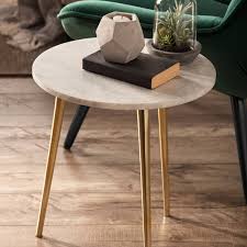 Consider a sleek black or espresso finish for a modern, minimalist setup, or go for a weathered veneer for a more rustic vibe. Marble And Iron Side Table Side Table Metal Dining Table Marble Side Tables