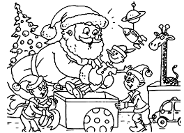 Papa Noel Para Colorear E Imprimir