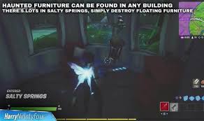 This is a zombie map in fortnite creative mode that is just like zombies mode in the call of duty games you can face off against. Fortnite Haunted Household Furniture Map Locations For Fortnitemares Challenge Gaming Entertainment Express Co Uk