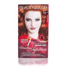 If less melanin is present, the hair is lighter. Beauty Color Kit Coloracao 76 44 Ruivo Absoluto