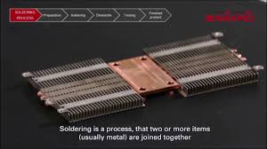 soldering heat sink manufacturing