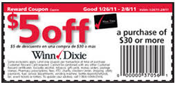 Winndixiefiveoff Winn Dixie Coupons Dixie