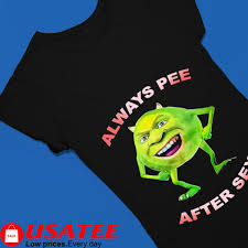 Shrek Wazowski always pee after sex art shirt, hoodie, sweater, long sleeve  and tank top