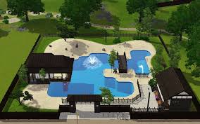 Cool Pool Sims 4 House Design Cool Pools Sims Building
