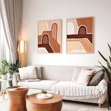 In this colorful living room, pale sage. Abstract Architecture Earth Tone Digital Wall Art Home Office Etsy In 2021 Earth Tone Living Room Beige Living Room Walls Living Room Colors