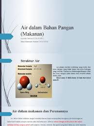 Home/farmasi/34 home industri kewirausahaan farmasi (kosmetik & kebutuhan rumah tangga). Air Dalam Bahan Pangan Makanan Kelompok 4 Revisi 2 Pptx