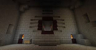 I like half slab floors so you can sink the fixtures down a half a block. i personally really like this design for throne chairs. Vault Door Minecraft Wall Designs Vault Door Minecraft Wall