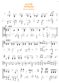 Instrumental solo in a major. Let It Be The Beatles Sheet Music Bitesize Piano
