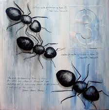 Ants Marching 3 By Kristin Llamas Ant Art Rock Painting Designs Art
