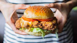 Topped with a sauce similar to a mild honey mustard, but using real maple syrup instead of honey. Kfc Style Chicken Fillet Burger Homemade Hungry For Goodies