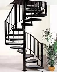 Square spiral staircase - C3 - CAST DESIGN - metal step / steel frame / home
