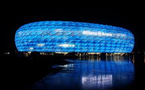 Allianz arena munich football bayern stadium bavaria galatasaray eurocup münchen. Hd Wallpaper The Allianz Arena Munich Stadium Night Allianz Arena Lights Wallpaper Flare