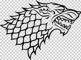 Sansa Stark House Stark Dire Wolf Winter Is Coming Gray Wolf Png Art Artwork Beak Bird Black And White Dire Wolf Grey Wolf House Stark