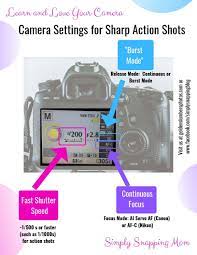 Tips On Taking Sharp Action Shots Camera Settings Dslr Photography Tips Shutter Speed Photography