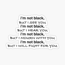 I'm not black, but i hear you. I Will Fight Stickers Redbubble