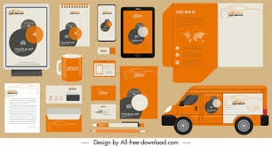 Download Brand Identity Sets Flat Mockup Decor Free Vector In Adobe Illustrator Ai Ai Format Encapsulated Postscript Eps Eps Format Format For Free Download 4 24mb