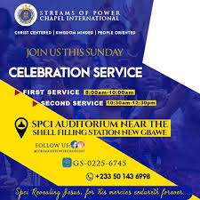 With the legal streaming service, you can watch the game on your computer, smartphone, tablet, roku, apple tv or hook it up to your tv with google chromecast. Streams Of Power Chapel International 2021 Our Year Of Spirit We Humbly Invite You To Join Us Tomorrow Sunday Morning For Our Double Celebration Service Host Rev Prince Manu Date