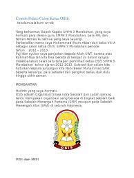 Contoh Pidato Calon Ketua Osis Cute766