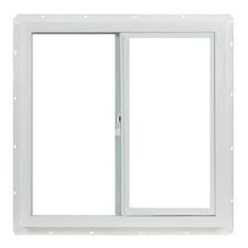 Tafco Windows 23 5 In X 23 5 In Utility Left Hand Single Slider Vinyl Window Single Glass And Screen White Vus2424op The Home Depot Sliding Vinyl Windows Window Vinyl Sliding Windows