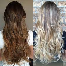Session 1 Ans Session 4 Of The Same Client In Her Ombre Progression To Blonde Redken Color Balayage Free Dyed Blonde Hair Brunette To Blonde Balayage Hair