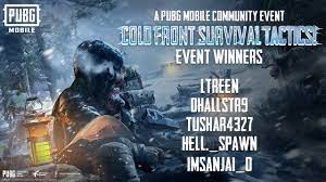 Pubg Mobile On Twitter Congratulations To Our Cold Front Survival Tactics Winners Thanks For All The Great Tips And Tricks